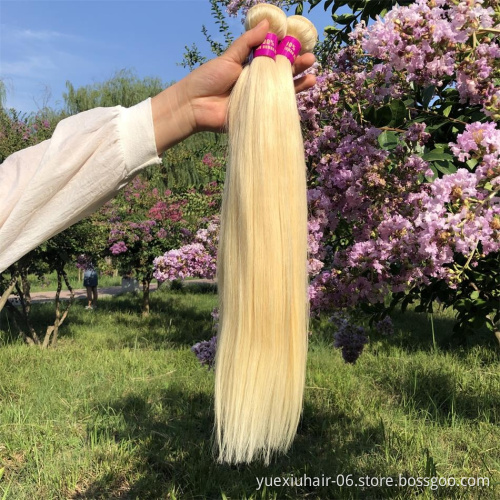 613 Blonde Hair Extensions Brazilian Hair Weave Bundles Virgin Human Hair Unprocessed  bundles vendor extension